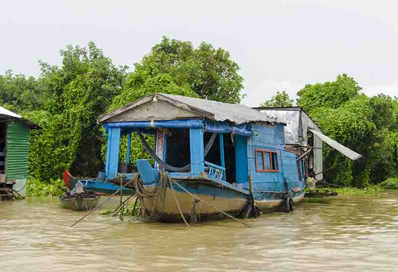 07 - Camboya - lago Tonle Sap y pueblo flotante de Chung Knearn